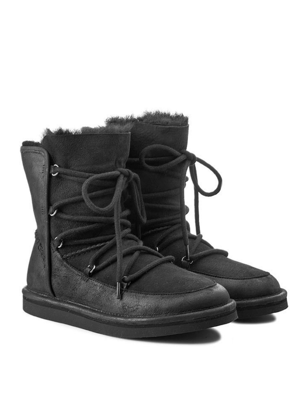 Ugg Black Lodge Lace Up Boot 7 Style 1013941